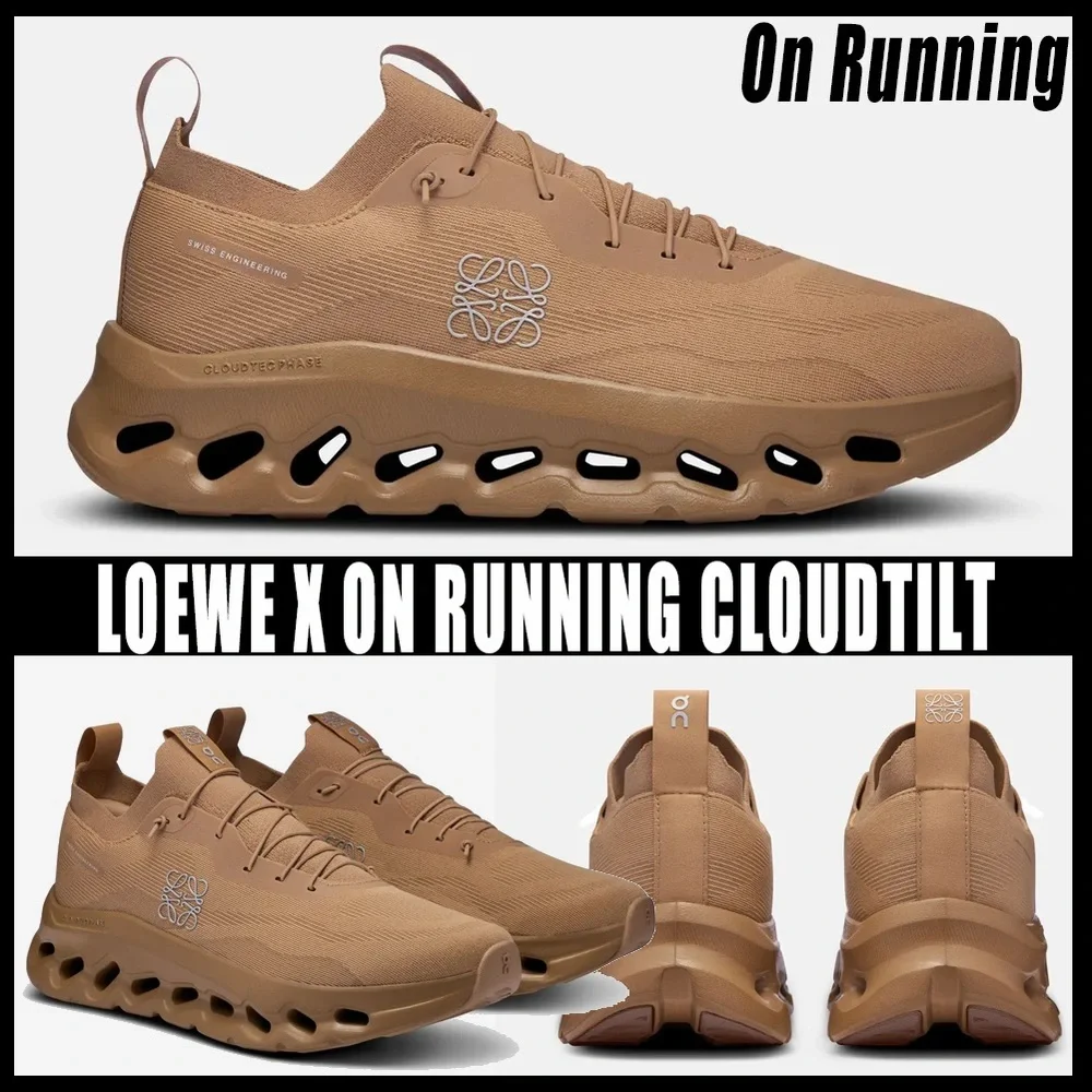 LOEWE × On Collaboration Cloudtilt Sneakers Dark Sand⭐️EXCLUSIVE ⭐️2024